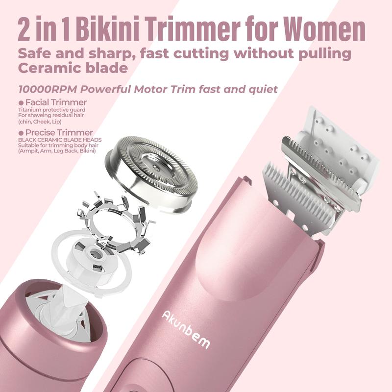 Belia 2-in-1 Women’s Electric Shaver – Dual Head Precision Trimmer