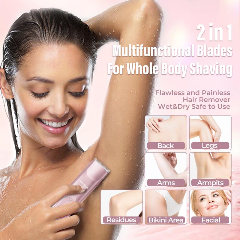 Belia 2-in-1 Women’s Electric Shaver – Dual Head Precision Trimmer
