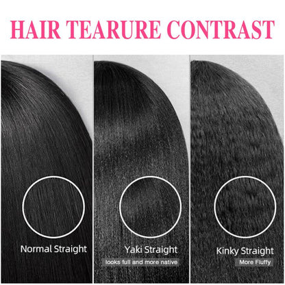 BELIA V Part Black Hair Wig