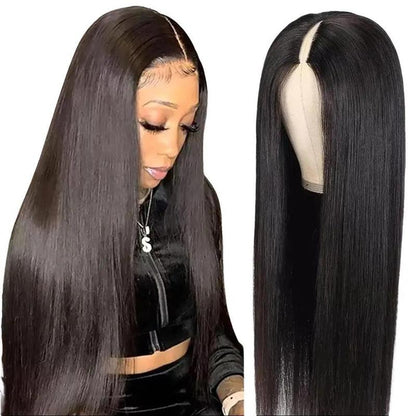 BELIA V Part Black Hair Wig